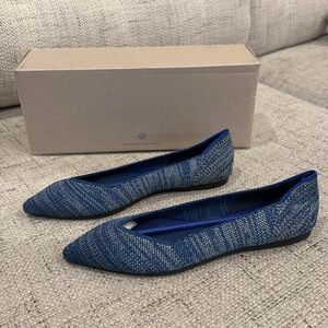 Rothy’s Original The Point in Indigo Heather Size 6.5 NIB
